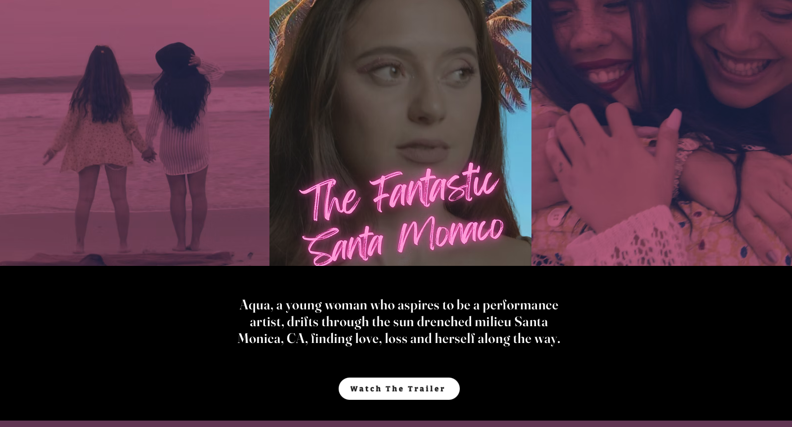 The Fantastic Santa Monaco film website homepage